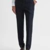 Reiss Navy Pray Slim Fit Wool Blend Trousers -Style Trend Shop D99243s