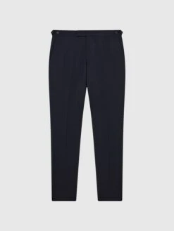 Reiss Navy Pray Slim Fit Wool Blend Trousers -Style Trend Shop D99243s2