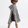 Reiss Blue Stripe Ray Junior Hooded Sleeveless Poncho Towel