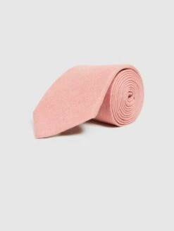 Reiss Rose Melange Saturn Wool-Silk Blend Tie -Style Trend Shop M68219s3