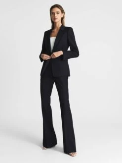Reiss Navy Haisley Petite Single Breasted Blazer