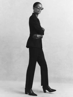 Reiss Black Haisley Petite Single Breasted Blazer -Style Trend Shop M84531s7