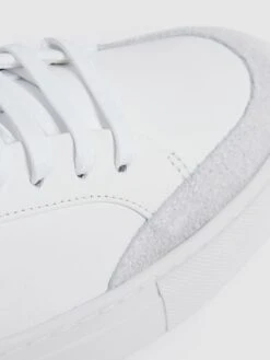 Reiss White Ashley Leather Trainers -Style Trend Shop M89 602s6