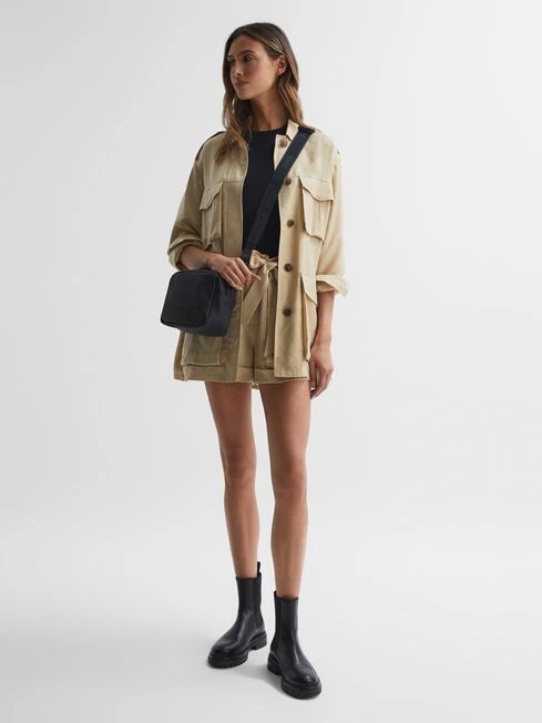 Reiss Black Rains Box Bag 4 Reiss Black Rains Box Bag - Image 2