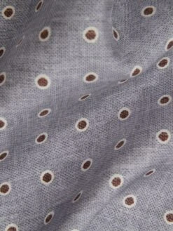 Reiss Soft Blue Melange Marino Silk Polka Dot Print Pocket Square -Style Trend Shop T11 562s5