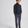 Reiss Navy Eastbury Junior Slim Leg Chinos -Style Trend Shop T41 789s
