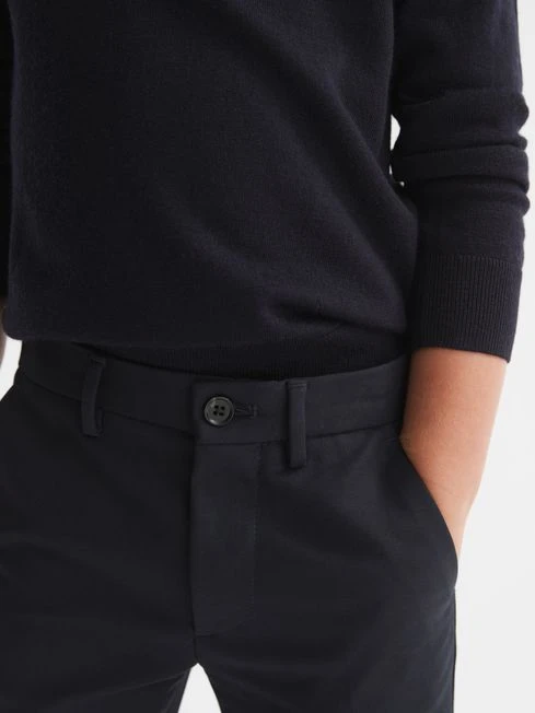 Reiss Navy Eastbury Junior Slim Leg Chinos 6 Reiss Navy Eastbury Junior Slim Leg Chinos - Image 4
