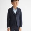 Reiss Navy Hope Senior Modern Fit Mixer Blazer