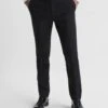 Reiss Black Poker Modern Fit Tuxedo Trousers -Style Trend Shop T78 451s
