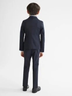 Reiss Navy Hope Junior Modern Fit Mixer Blazer 12 Reiss Navy Hope Junior Modern Fit Mixer Blazer -Style Trend Shop T84667s5