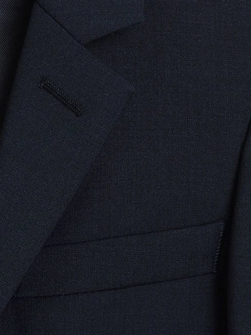 Reiss Navy Hope Junior Modern Fit Mixer Blazer 8 Reiss Navy Hope Junior Modern Fit Mixer Blazer - Image 6