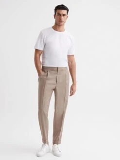Reiss Fawn Brighton Pleat Front Trousers -Style Trend Shop U00 954s3