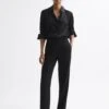 Reiss Black Aleah Pull On Wide Leg Trousers 1 Reiss Black Aleah Pull On Wide Leg Trousers -Style Trend Shop U08 648s