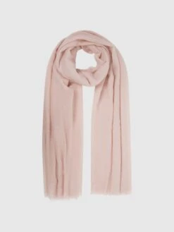 Reiss Blush Heidi Cashmere Lightweight Scarf -Style Trend Shop U22453s3