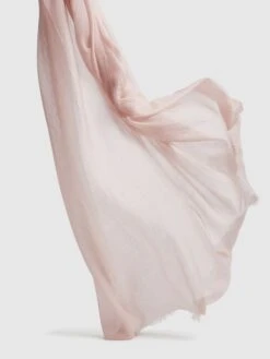 Reiss Blush Heidi Cashmere Lightweight Scarf -Style Trend Shop U22453s4