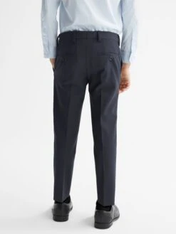 Reiss Navy Hope Junior Modern Fit Mixer Trousers -Style Trend Shop U26707s5