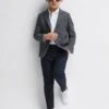 Reiss Navy/Brown Progress Junior Puppytooth Single Breasted Blazer 1 Reiss Navy/Brown Progress Junior Puppytooth Single Breasted Blazer -Style Trend Shop U30 892s