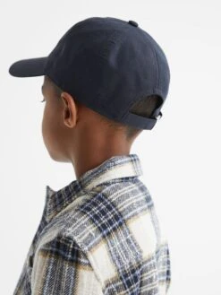 Reiss Navy Fento Linen Baseball Cap 9 Reiss Navy Fento Linen Baseball Cap -Style Trend Shop U49 333s3