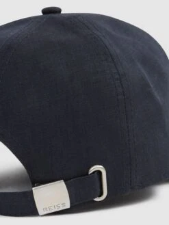 Reiss Navy Fento Linen Baseball Cap 10 Reiss Navy Fento Linen Baseball Cap -Style Trend Shop U49 333s4