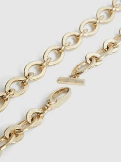 Reiss Gold Camilla Oval Chain Belt -Style Trend Shop U56877s5