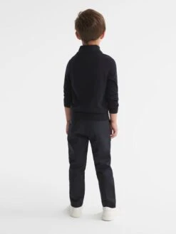Reiss Navy Blackhall Slim Fit Merino Wool Zip Neck Jumper 10 Reiss Navy Blackhall Slim Fit Merino Wool Zip Neck Jumper -Style Trend Shop U65528s4