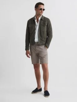 Reiss Mushroom Wicket Modern Fit Chino Shorts -Style Trend Shop U65575s4