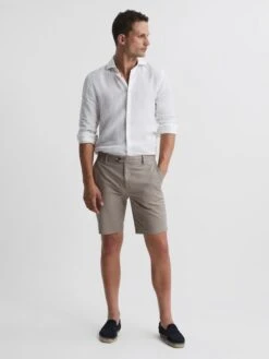 Reiss Mushroom Wicket Modern Fit Chino Shorts -Style Trend Shop U65575s5
