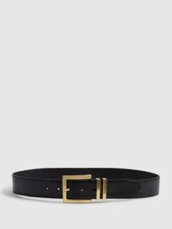 Reiss Black Brompton Leather Belt 11 Reiss Black Brompton Leather Belt -Style Trend Shop U65658s5