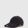 Reiss Black Fento Ripstop Baseball Cap -Style Trend Shop U70 230s