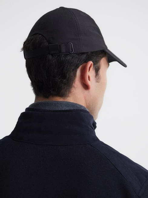 Reiss Black Fento Ripstop Baseball Cap 5 Reiss Black Fento Ripstop Baseball Cap - Image 3