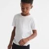 Reiss White Bless Senior Crew Neck T-shirt -Style Trend Shop U75 952s