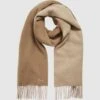 Reiss Camel Picton Cashmere Blend Scarf -Style Trend Shop U76 811s