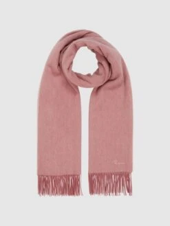 Reiss Blush Picton Cashmere Blend Scarf -Style Trend Shop U76809s4
