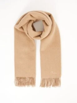 Reiss Camel Picton Cashmere Blend Scarf -Style Trend Shop U76811s4