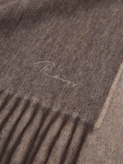 Reiss Taupe Picton Cashmere Blend Scarf -Style Trend Shop U76815s5