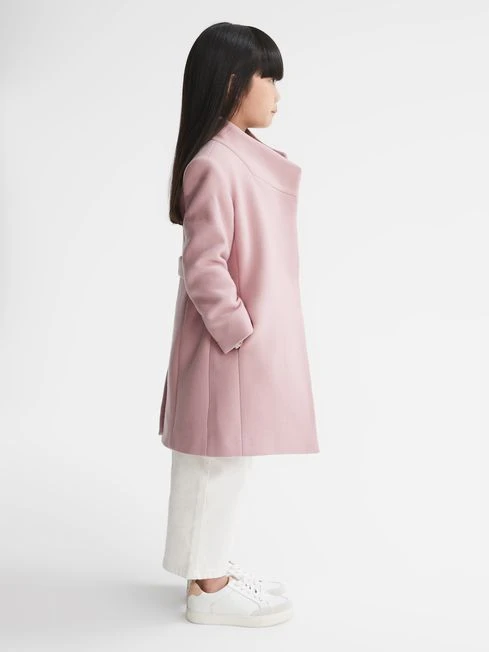 Reiss Pink Kia Senior Wool Blend Coat 8 Reiss Pink Kia Senior Wool Blend Coat - Image 6