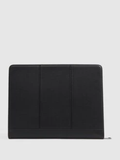 Reiss Black Carter Leather Folio -Style Trend Shop U78622s5
