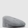 Reiss Grey Arbor Wool Baker Boy Cap -Style Trend Shop U87 544s