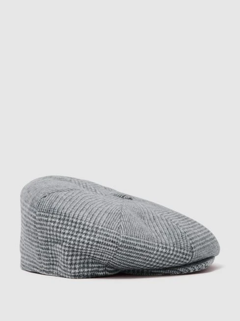 Reiss Grey Arbor Wool Baker Boy Cap 3 Reiss Grey Arbor Wool Baker Boy Cap