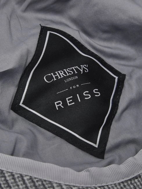 Reiss Grey Arbor Wool Baker Boy Cap 5 Reiss Grey Arbor Wool Baker Boy Cap - Image 3