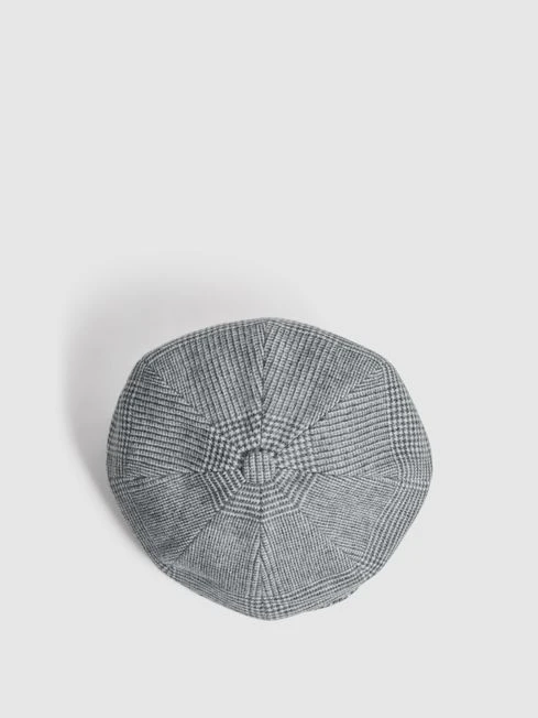 Reiss Grey Arbor Wool Baker Boy Cap 6 Reiss Grey Arbor Wool Baker Boy Cap - Image 4