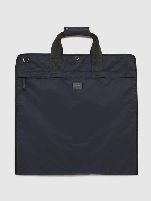 Reiss Dark Navy Callum Nylon Webbing Suit Bag 3 Reiss Dark Navy Callum Nylon Webbing Suit Bag