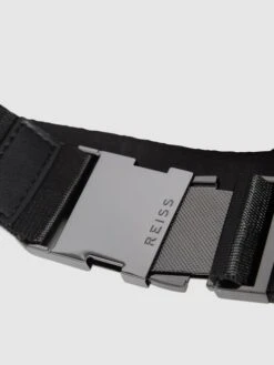 Reiss Black Carter Leather Cross-Body Bag -Style Trend Shop U94043s9