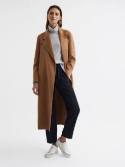 Reiss White/Mineral Pink Ashley Low Top Leather Trainers -Style Trend Shop U99236s3