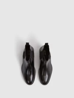 Reiss Black Tenor Leather Chelsea Boots 11 Reiss Black Tenor Leather Chelsea Boots -Style Trend Shop U99254s4