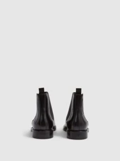 Reiss Black Tenor Leather Chelsea Boots 12 Reiss Black Tenor Leather Chelsea Boots -Style Trend Shop U99254s5