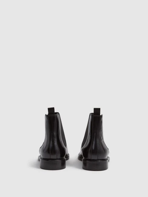 Reiss Black Tenor Leather Chelsea Boots 7 Reiss Black Tenor Leather Chelsea Boots - Image 5